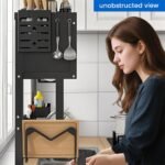 ⁦Égouttoir à vaisselle à 3 niveaux avec couvercle à poser sur l’évier – منظم أواني عصري للمطبخ⁩ - الصورة ⁦6⁩