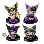 ⁦Ensemble Figurines 4pcs Collectible Kuromi – طقم مجسمات كورومي⁩ - الصورة ⁦6⁩