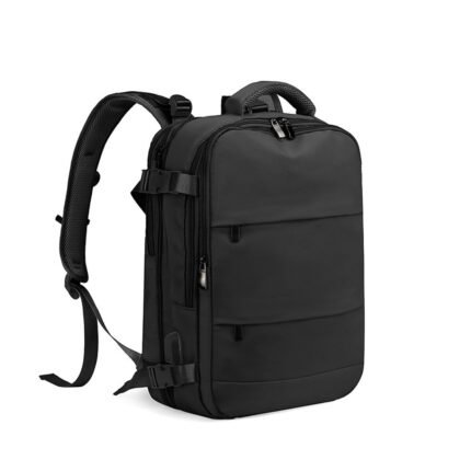 Sac à dos de voyage grande capacité avec plusieurs compartiments extensible L-263 - Noir