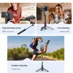 ⁦Perche à Selfie et Trépied avec Bras Télescopique L19 – حامل هواتف وعصا سيلفي 3في1⁩ - الصورة ⁦6⁩