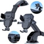 Support de Téléphone Solide pour Voiture Rotatif à 360° – حامل هاتف للسيارة دوار 360 درجة