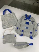 ⁦Ensemble de sacs d’école Kawai pour adolescents 4Pcs Lapin X Gris – محفظة 4 قطع كاواي رمادي⁩ - الصورة ⁦3⁩