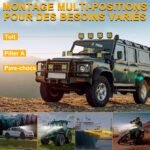 ⁦Phare LED Anti-brouillard 1PCS avec 5 Modes d’éclairage 12V-24V IP68 étanche – مصباح عالي السطوع للسيارات والدراجات النارية⁩ - الصورة ⁦5⁩