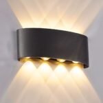 ⁦Applique Murale LED 8W D’Éclairage Extérieur 4 Lampes en PP - PACK 2 PCS⁩ - الصورة ⁦5⁩