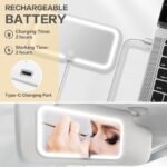 ⁦Miroir de Pare-Soleil de Voiture à 3 Températures de Couleur – مرآة تجميل في السيارة⁩ - الصورة ⁦6⁩