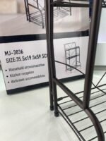 ⁦Étagère de Rangement à 3 Niveaux 59x19x35cm – وحدة رفوف تخزين بثلاث طبقات⁩ - الصورة ⁦11⁩