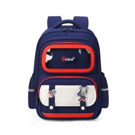 Sac à Dos Enfant Ludique avec Plusieurs Compartiment et un Peluche LM-5122 Bleu Nuit – حقيبة ظهر للأطفال أزرق ليلي