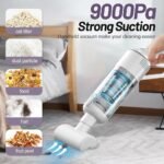 ⁦Aspirateur sans Fil Portable avec 4 Têtes Accessoires 9000Pa – مكنسة كهربائية محمولة⁩ - الصورة ⁦3⁩