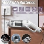 ⁦Aspirateur sans Fil Portable avec 4 Têtes Accessoires 9000Pa – مكنسة كهربائية محمولة⁩ - الصورة ⁦4⁩