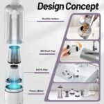 ⁦Aspirateur sans Fil Portable avec 4 Têtes Accessoires 9000Pa – مكنسة كهربائية محمولة⁩ - الصورة ⁦6⁩