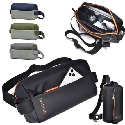 Sac de Poitrine Fashion pour hommes avec bandoulière LX067 – حقيبة أغراض حجم كبير