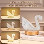 ⁦Lampe de Table et Veilleuse à Intensité Variable en Crystal⁩ - الصورة ⁦3⁩