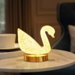 ⁦Lampe de Table et Veilleuse à Intensité Variable en Crystal⁩ - الصورة ⁦4⁩