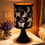 ⁦Lampe de Table Décorative Design Élégant Idéal pour Chambre de Nuit GM2 – مصباح غرفة النوم⁩ - الصورة ⁦2⁩