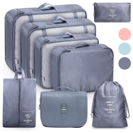 Organisateur Valise 8pcs Sac Rangement et Les Essentiels du Voyage