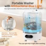 ⁦Machine à laver 3L Portable pour sous-vêtements avec lumière bleue – غسالة ملابس محمولة⁩ - الصورة ⁦2⁩