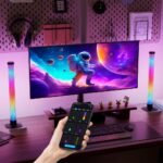 ⁦Lampes d’ambiance 2Pcs LED RVB Smart 360° avec plusieurs modes et synchronisation de la musique⁩ - الصورة ⁦2⁩