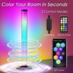 ⁦Lampes d’ambiance 2Pcs LED RVB Smart 360° avec plusieurs modes et synchronisation de la musique⁩ - الصورة ⁦5⁩