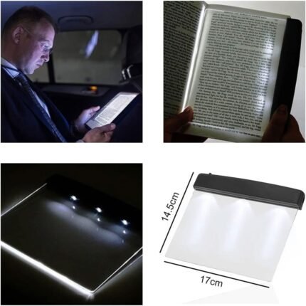 Panneau lumineux en acrylique transparent idéal pour éclairer les pages d’un livre