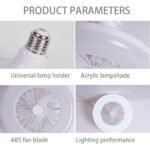 ⁦Lumière de plafond Ventilateurs LED E27 30W⁩ - الصورة ⁦5⁩