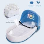 ⁦Lit et sac à langer pour enfants avec moustiquaire et auvent – سرير أطفال سهل النقل مع ناموسية مدمجة⁩ - الصورة ⁦2⁩