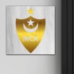 ⁦Cadre en Acrylique Effet Gold Miroir Motif Club MCA⁩ - الصورة ⁦3⁩