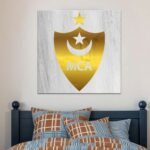 ⁦Cadre en Acrylique Effet Gold Miroir Motif Club MCA⁩ - الصورة ⁦5⁩