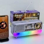 ⁦Radio Portable Rétro et Haut Parleur Bluetooth Style Vintage MD-1313BT – مكبر صوت بلوتوث⁩ - الصورة ⁦5⁩