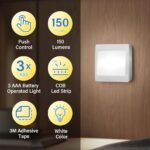 ⁦Pack de 3 Lampes Interrupteur LED COB pour Placard – طقم مصابيح إضاءة منزلية⁩ - الصورة ⁦6⁩