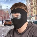 ⁦Masque moto pour l’hiver coupe-vent en polaire avec protection pour les yeux – قناع مضاد للبرد لسائقي الدراجات النارية⁩ - الصورة ⁦3⁩