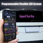 ⁦Bande LED Matrix Panel pour camion et voiture écran souple programmable (120 x 595 mm)⁩ - الصورة ⁦3⁩