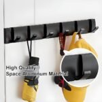 ⁦Porte Manteau Mural Métalliques avec 6 Crochets – علاقة ملابس متينة وجودة عالية⁩ - الصورة ⁦6⁩