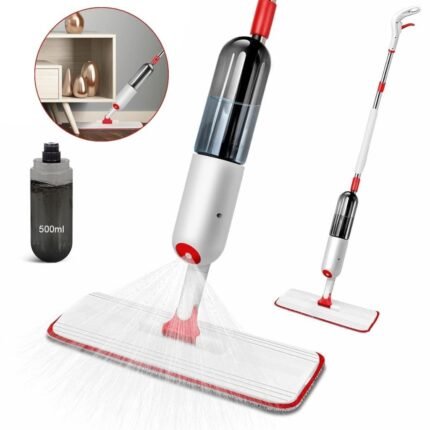 Balai Serpillère Pulvérisateur avec Réservoir Rechargeable – ممسحة بخاخ مع زجاجة قابلة لإعادة التعبئة