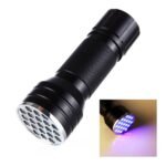 ⁦lampe de poche UV 21LED en alliage d'aluminium détecteur des scorpions et faux billet - المصباح بالأشعة فوق البنفسجية كاشف للعقارب والعملات المزورة⁩ - الصورة ⁦5⁩