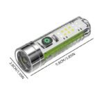 ⁦Mini lampe de poche LED multifonction super lumineuse avec aimant⁩ - الصورة ⁦3⁩