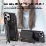 ⁦Étui portefeuille zippé pour téléphone avec emplacement de cartes – محفظة نقود وبطاقات⁩ - الصورة ⁦6⁩