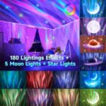 ⁦Projecteur d’aurores et Haut Parleur Bluetooth avec 15 modes d’éclairage – جهاز عرض نجوم ومكبر صوت⁩ - الصورة ⁦4⁩