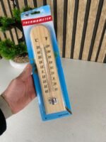 ⁦thermomètre en bois pour intérieur ou extérieur 25cm⁩ - الصورة ⁦4⁩