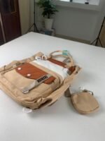 ⁦Ensemble de sacs d’école Kawai pour Enfants 2Pcs Avec Pochette Beige – محفظة 2 قطع كاواي مع محفظة صغيرة بيج⁩ - الصورة ⁦4⁩