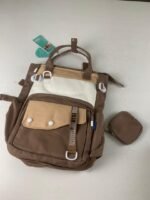 ⁦Ensemble de sacs d’école Kawai pour Enfants 2Pcs Avec Pochette Marron – محفظة 2 قطع كاواي مع محفظة صغيرة بني⁩ - الصورة ⁦3⁩