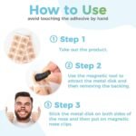 ⁦Bandelettes nasales magnétiques anti-ronflement pour un meilleur sommeil – شرائط أنفية مغناطيسية للرياضة والنوم مضادة للشخير⁩ - الصورة ⁦4⁩