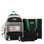 ⁦Ensemble de sacs d’école Kawai pour adolescents 4Pcs V3 CLBD Noir – محفظة 4 قطع كاواي أسود⁩ - الصورة ⁦3⁩