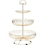 ⁦Panier à Fruits en Métal à 3 Niveaux – سلة فواكه معدنية بثلاث طبقات⁩ - الصورة ⁦3⁩