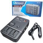 ⁦Onduleur de voiture USB Type-C Olesson 1661 220V/200W – محول التيار الكهربائي في السيارة⁩ - الصورة ⁦4⁩