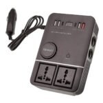 ⁦Onduleur de voiture USB Type-C Olesson 1661 220V/200W – محول التيار الكهربائي في السيارة⁩ - الصورة ⁦2⁩