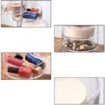 ⁦Organisateur de maquillage rotatif à 360 degrés en cristal acrylique⁩ - الصورة ⁦5⁩