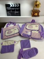 ⁦Ensemble de sacs d’école Kawai pour adolescents 5Pcs Guiyu V2 Mauve – محفظة 5 قطع كاواي بنفسجي⁩ - الصورة ⁦4⁩