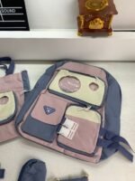 ⁦Ensemble de sacs d’école Kawai pour adolescents 5Pcs Guiyu V2 Bleu – محفظة 5 قطع كاواي أزرق⁩ - الصورة ⁦5⁩