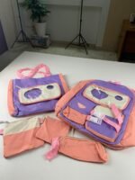 ⁦Ensemble de sacs d’école Kawai pour adolescents 5Pcs Guiyu V2 Rose – محفظة 5 قطع كاواي وردي⁩ - الصورة ⁦3⁩