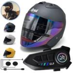 Pack Casque Moto Arai SZ Ram 4 Open Face Helmet avec Microphone Moto Sans Fil CL8